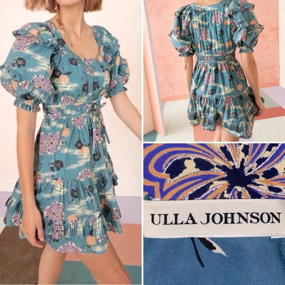 Ulla Johnson $398 Naomi Dress River Sz 2 EUC